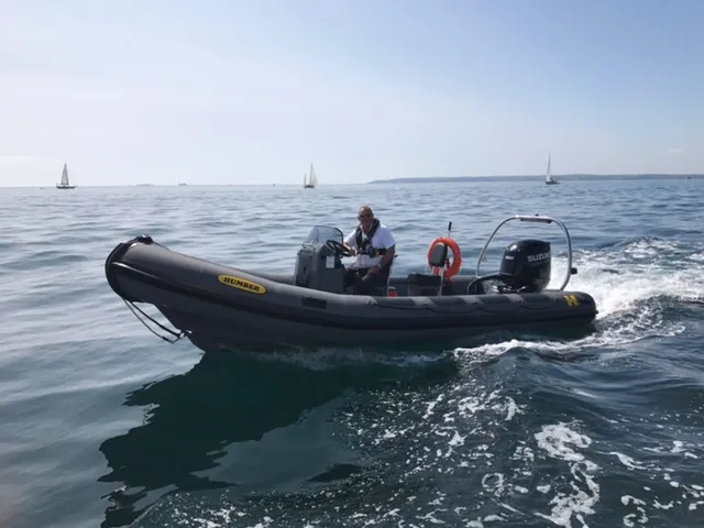 Boat for inspecting waterside properties